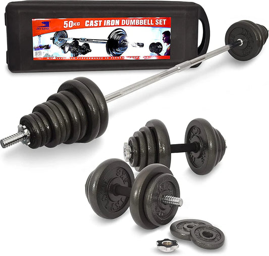 50kg Cast Iron Dumbbells Set